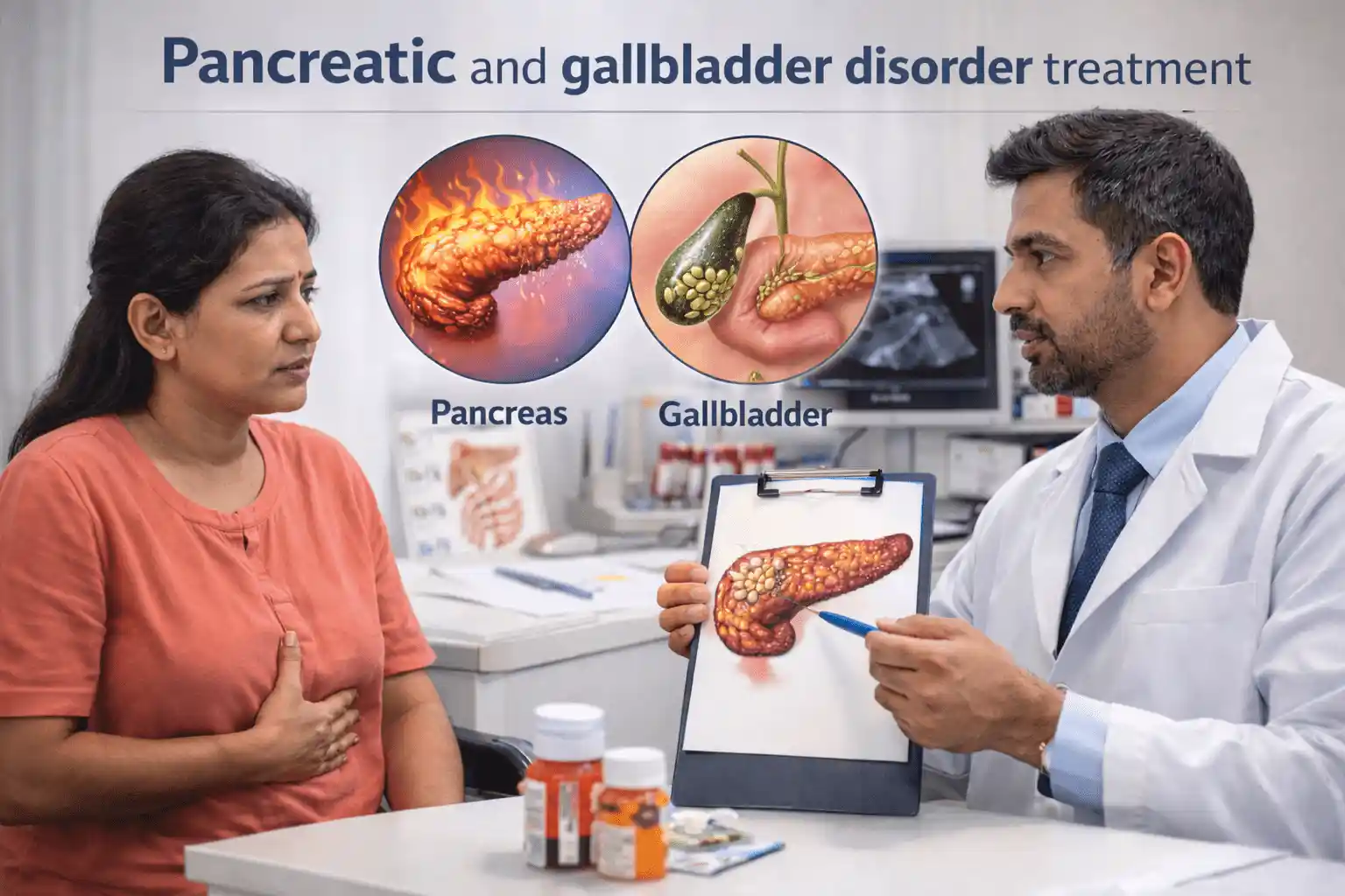 Pancreatic and gallbladder disorder treatment
